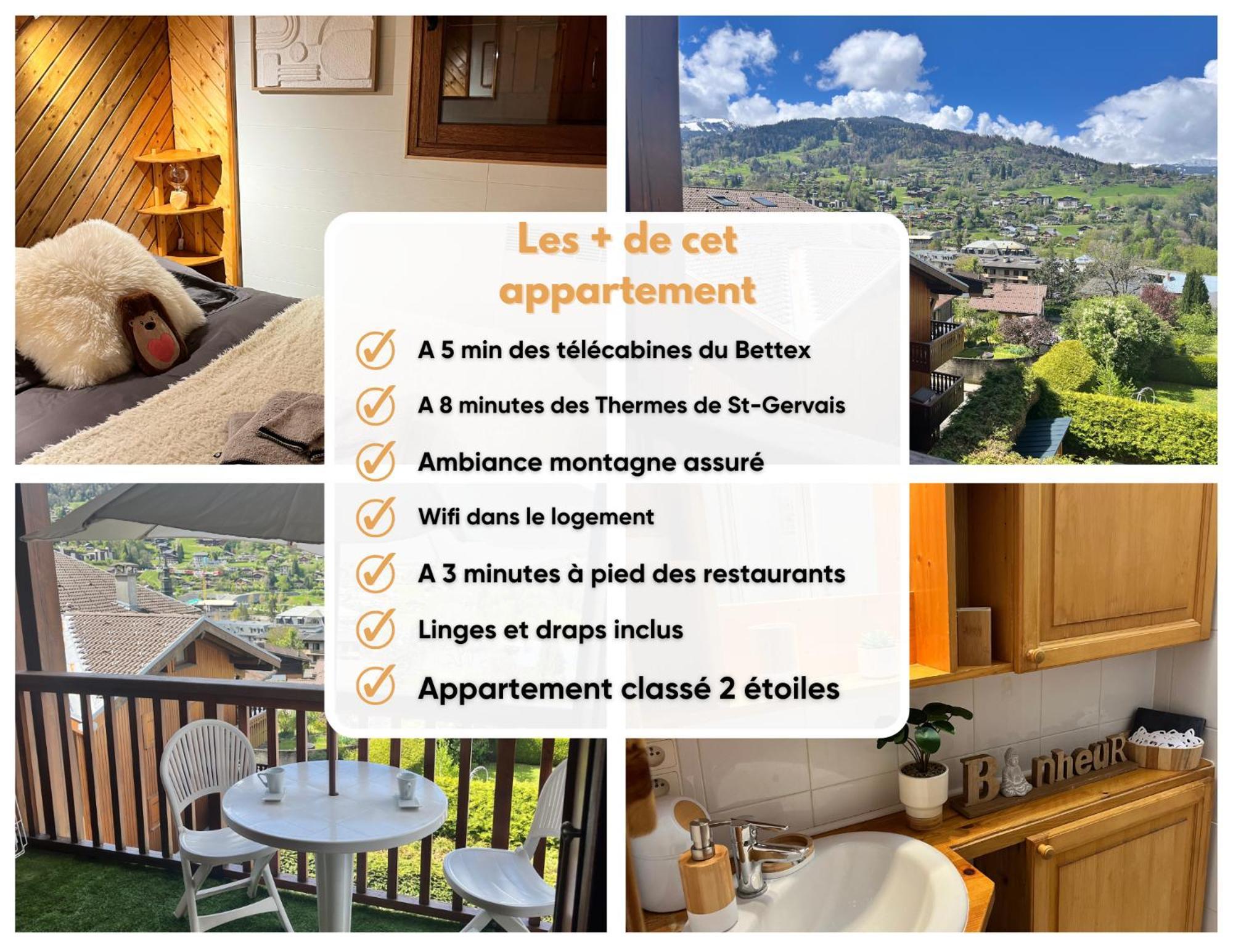Ski Ou Thermes? Un Appt Cabine Avec Vue Magnifique Saint-Gervais-les-Bains Exterior photo